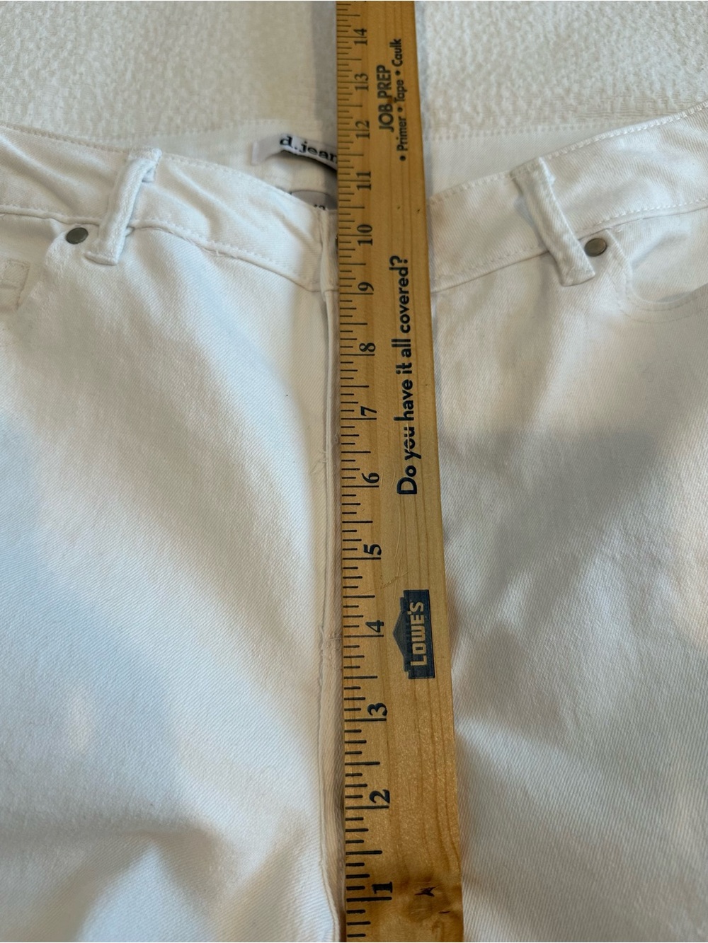 d. jeans White Wide Leg Cargo Style Jeans - Picture 10 of 12